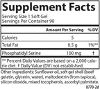 Carlson - Fosfatidilserina, 100 mg, No Transgénico, Función Cerebral, 30 Cápsulas Blandas