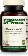 Standard Process Drenamin - 360 Comprimidos - Apoyo a la Función Suprarrenal, Sistema Inmunitario y Energía