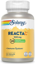 SOLARAY Reacta-C - Vitamina C de 500 mg con Bioflavonoides - 120 Cápsulas