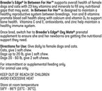 Breeder's Edge in Between for Her - Multivitamínico Diario para Perros y Gatos Reproductores, 360 Comprimidos