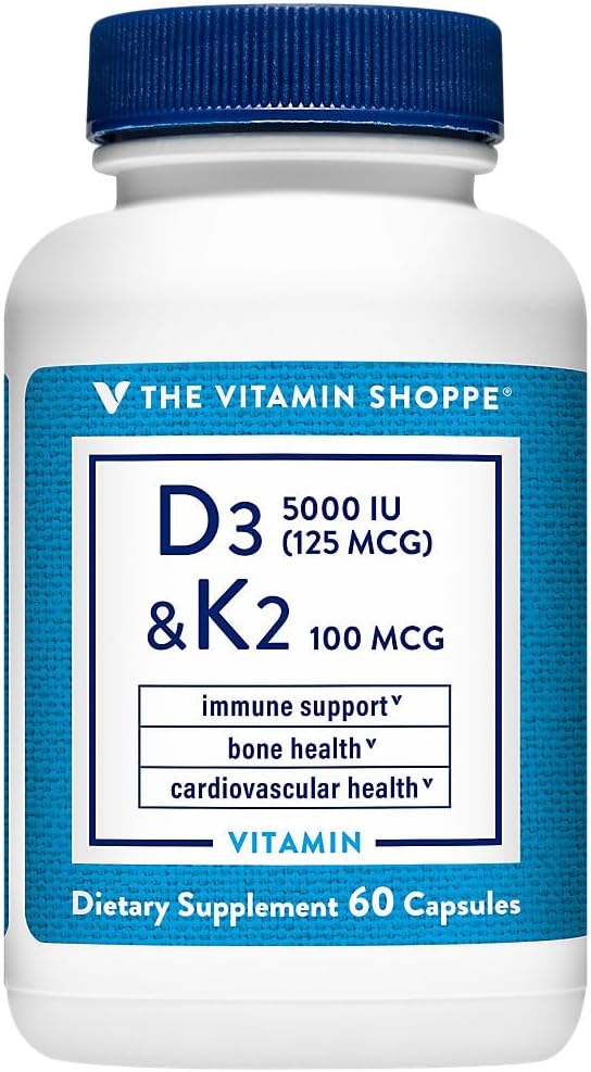 Vitamina D3 5,000 IU de The Vitamin Shoppe - 60 Cápsulas