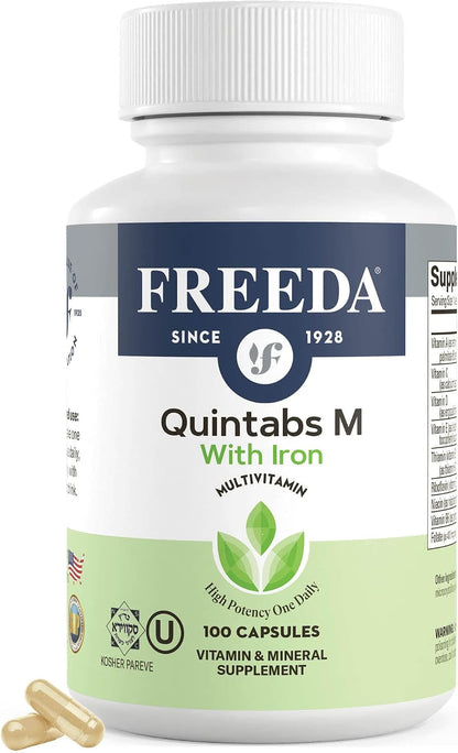 FREEDA Multivitamínico – Quintabs-M con – Vitaminas A, C, D, E y del grupo B (B1, B2, B5, B6, B12, niacinamida, – Image 7