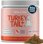 Fifth & Fido Turkey Tail Mushroom para Perros – Suplemento de Hongos con Probióticos para el Bienestar General – Fabricado en EE. UU., 100 Servicios
