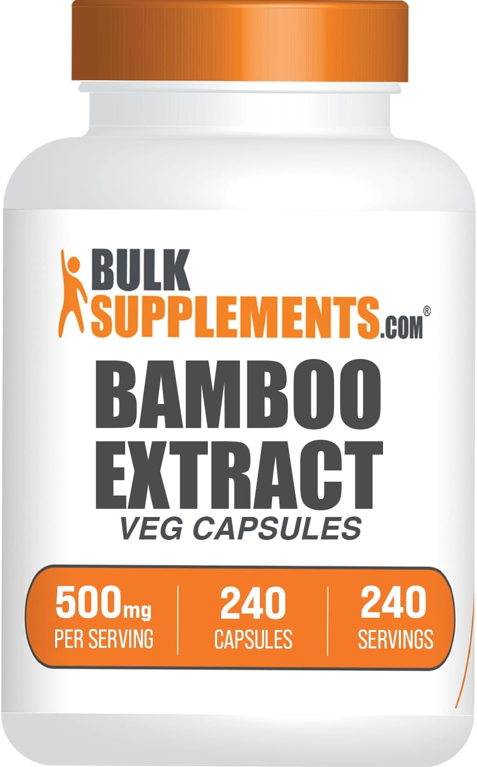 BulkSupplements Extracto de Bambú Cápsulas - 240 Cápsulas (Pack de 1)