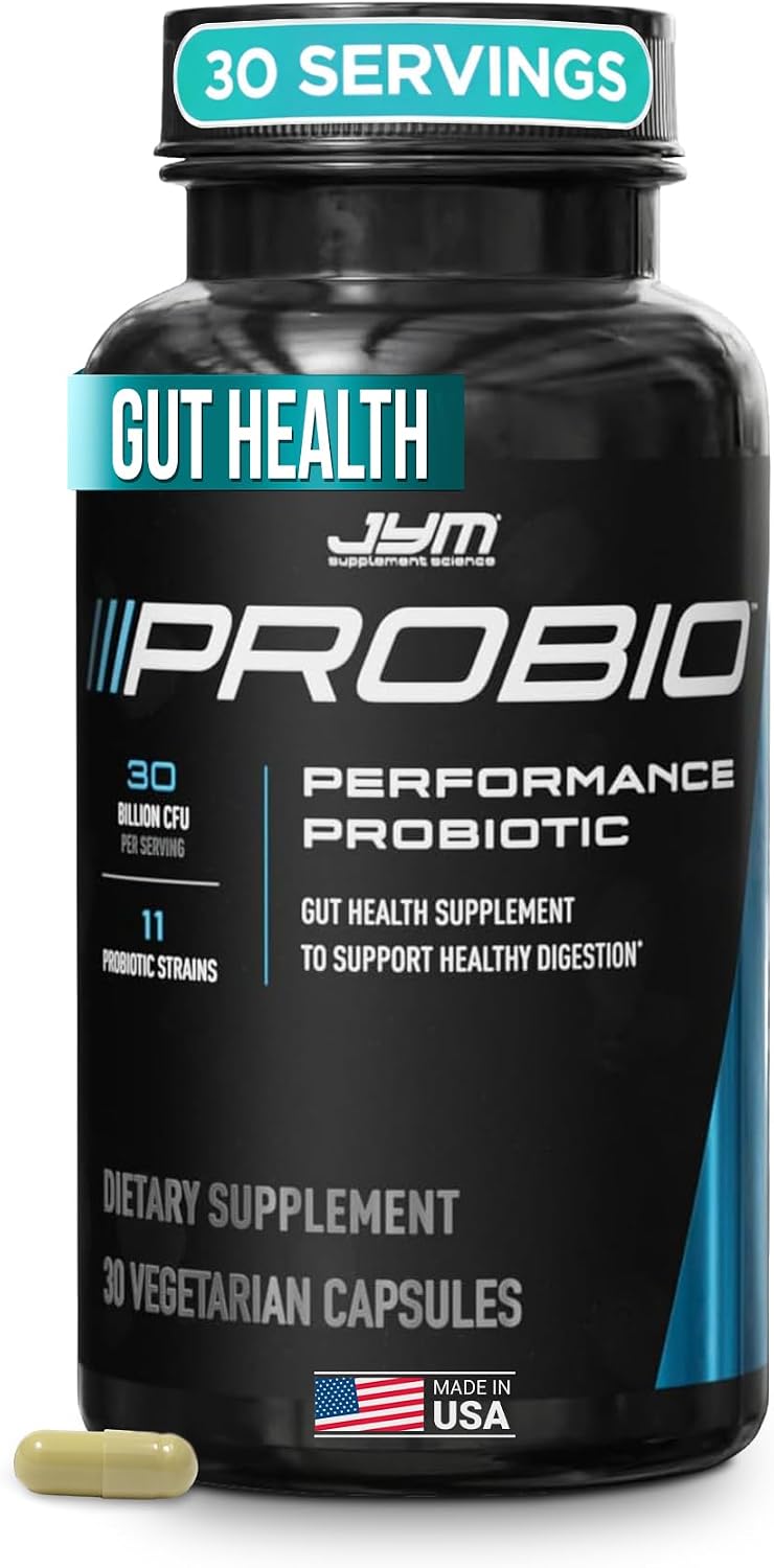 JYM ProBio Performance Probiotic – Probiótico para Hombres y Mujeres