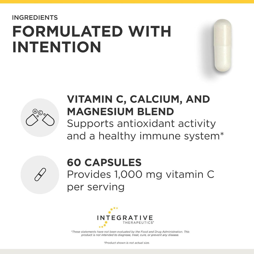 Vitamina C Tamponada 1000 mg con Magnesio y Calcio - 60 Cápsulas (Pack de 2)