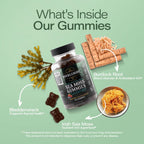 BUCKLEBURY Gominolas de Sea Moss Irlandés con Bladderwrack y Burdock Root - Complemento Alimenticio Vegano - 60 Gominolas