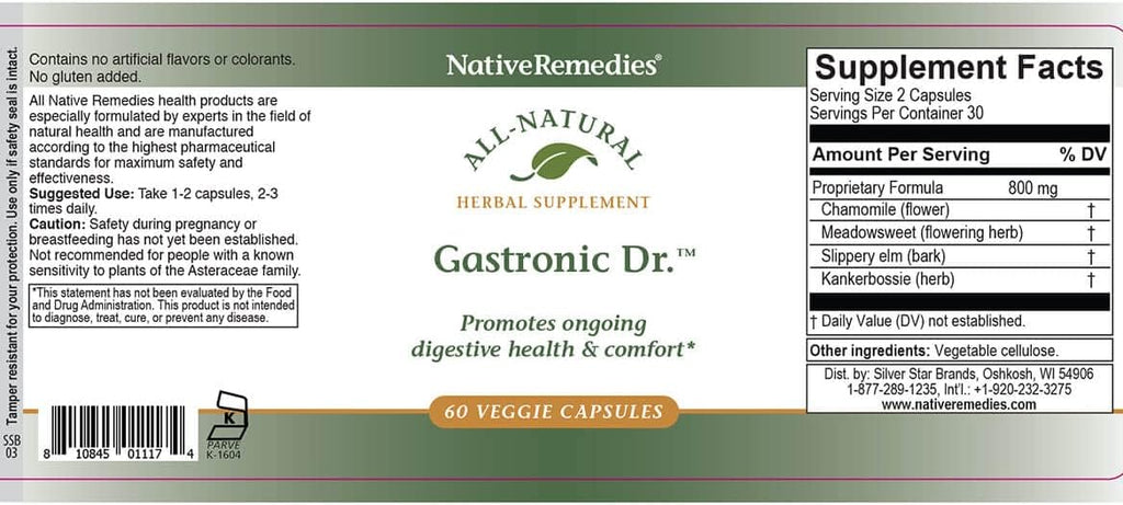NativeRemedies Gastronic Dr. Veggie Cap 2 Pack