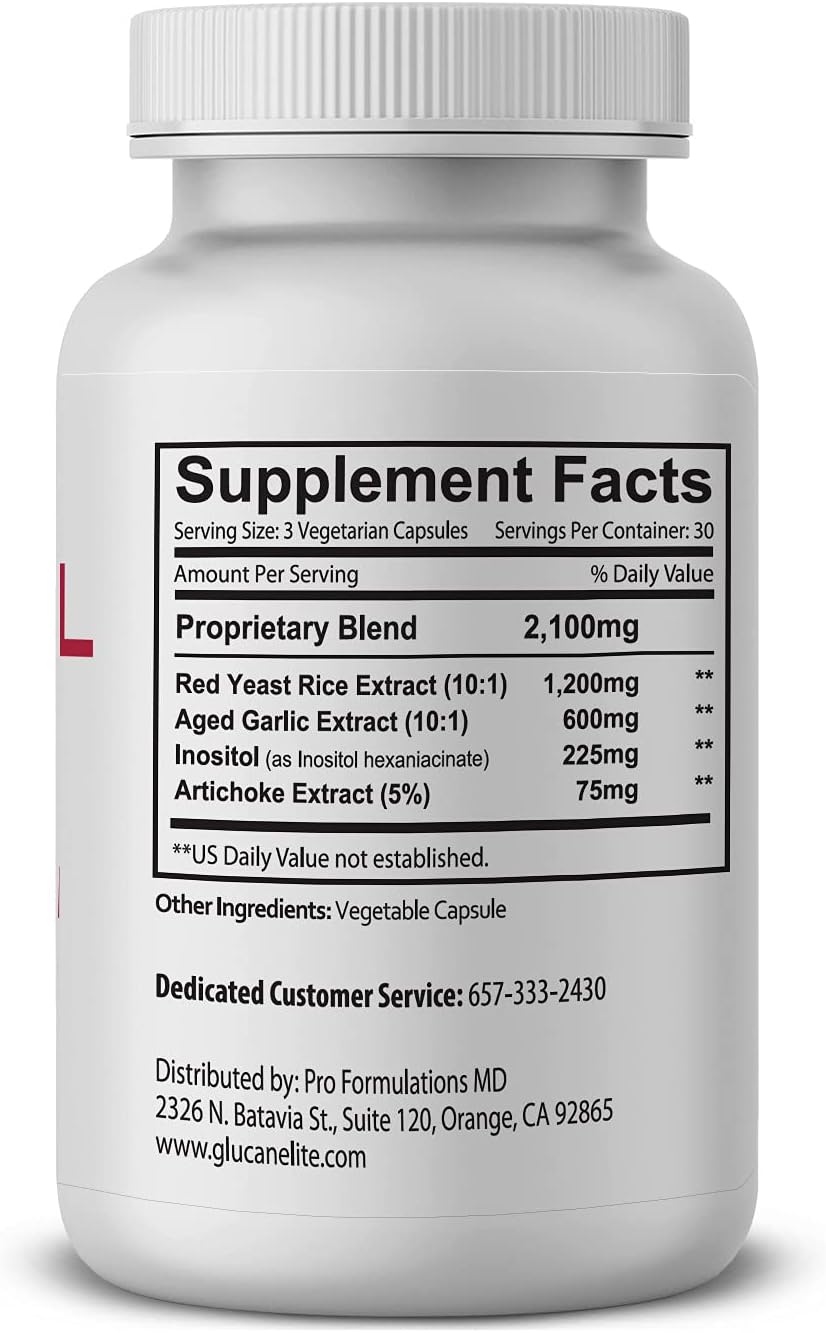 Pro Formulations MD Cholesterol Elite – Arroz de Levadura Roja, Ajo Envejecido, Inositol y Alcachofa – 90 Cápsulas Veganas