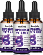 Complejo B Liposomal Líquido con B12 Metilada, B1, B2, B3, B5, B6, Folato, Biotina para Energía y Apoyo Inmunológico