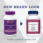 The Vitamin Shoppe Ultimate Woman’s Gold Multivitamínico con Hierro, Vitaminas B y Vitamina D3, Multivitamínico Diario para Mujeres para la Producción de Energía, Salud Ósea e Inmunológica, Sin Gluten, 180 Comprimidos