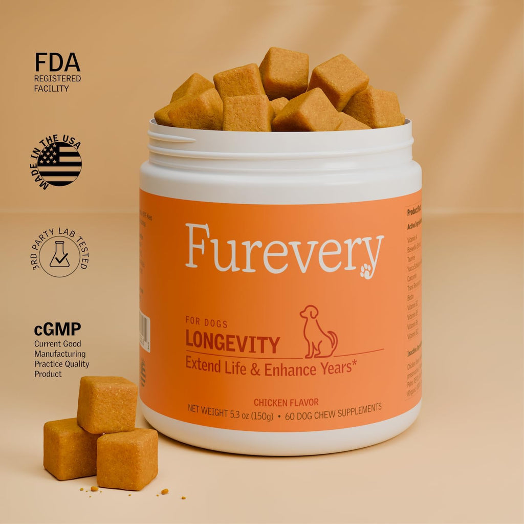 Furevery Multivitamínico para Perros 11-en-1 – 60 Masticables sabor a Pollo