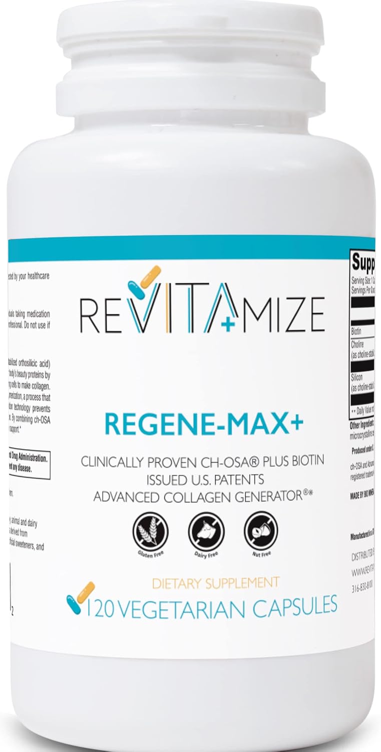 Regene-MAX+ Plus Biotin – Cabello, Piel y Uñas con Biotina 5000 mcg