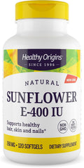 Healthy Origins Vitamina E 400 UI de Girasol - 120 Cápsulas Blandas