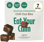 GEM Calm Bite – Snack de Magnesio con Melisa y Clorela, 7 Unidades (Plátano y Canela)