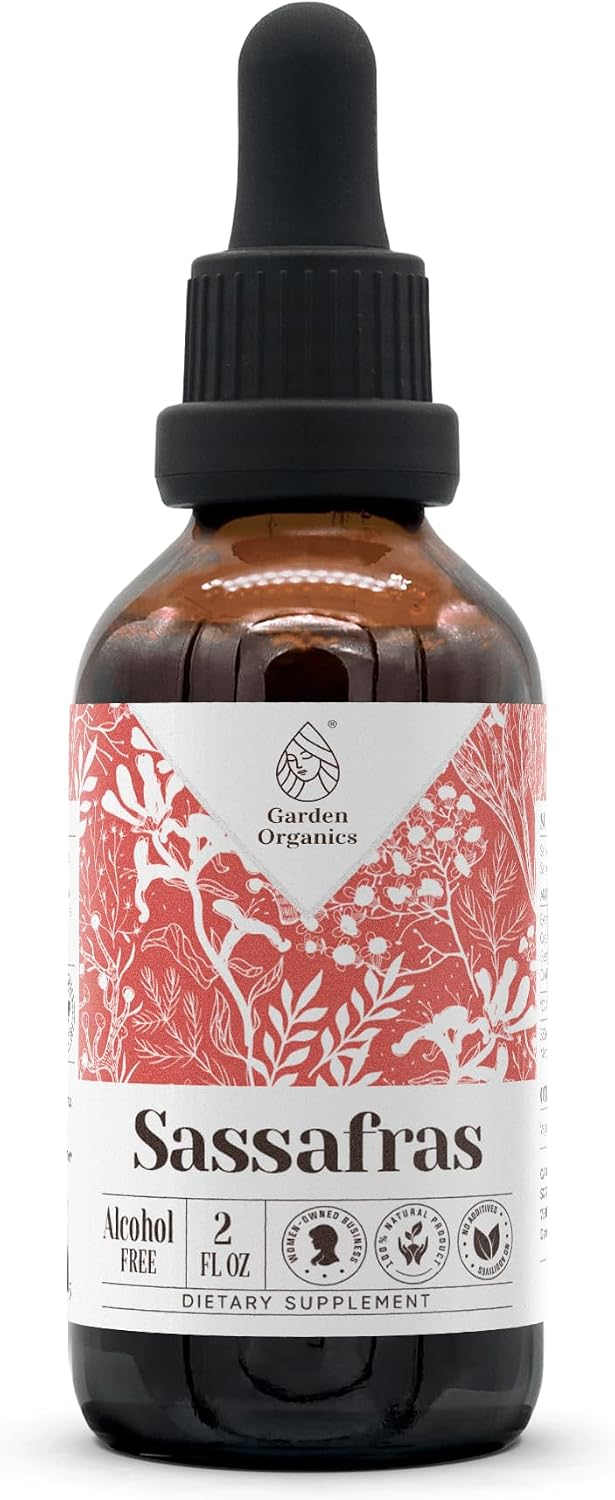 Extracto de Sasafrás sin Alcohol - Tintura Natural Pura, 118 ml