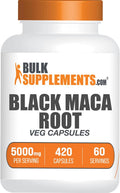 BulkSupplements.com Cápsulas de Raíz de Maca Negra - 5000mg, 420 Cápsulas