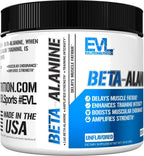 Evlution Nutrition Beta-Alanina Pura en Polvo - 125 Raciones (1.6g por Ración) Sin Sabor