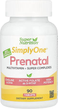 SuperNutrition Simply One® Multivitamínico Prenatal con Super Greens, Especias, Vitamina A y Folato, 90 Comprimidos