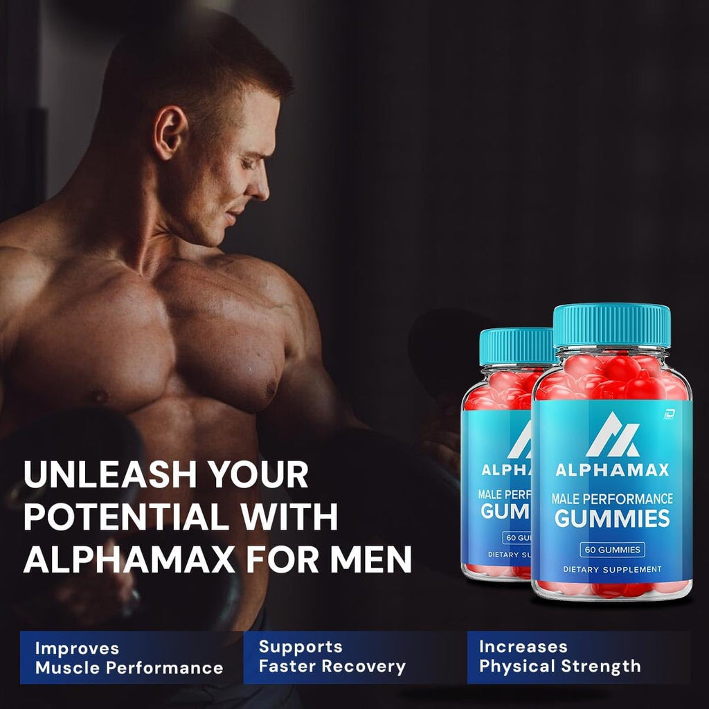 Alpha Max Gomitas para Hombre – Vinagre de Manzana 1000 mg con Vitamina B12 (60 Gomitas)