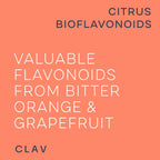 CLAV Bioflavonoides Cítricos - Suplemento Vegano de Flavonoides de Naranja Amarga y Pomelo - 60 Cápsulas - Hecho en Alemania