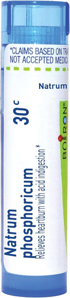 Boiron Natrum Phosphoricum 30C – 80 glóbulos – Remedio homeopático para la acidez estomacal