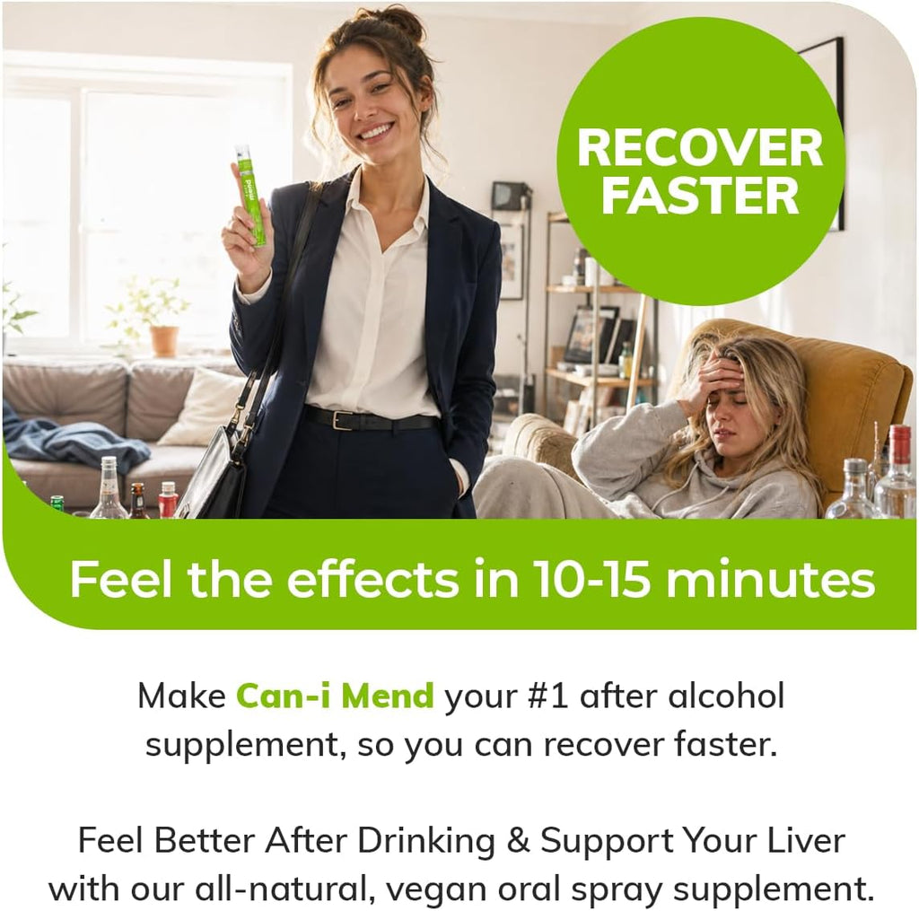 Can-i Mend Spray Oral After Alcohol Aid – Recuperación Rápida con Colina y Glicina