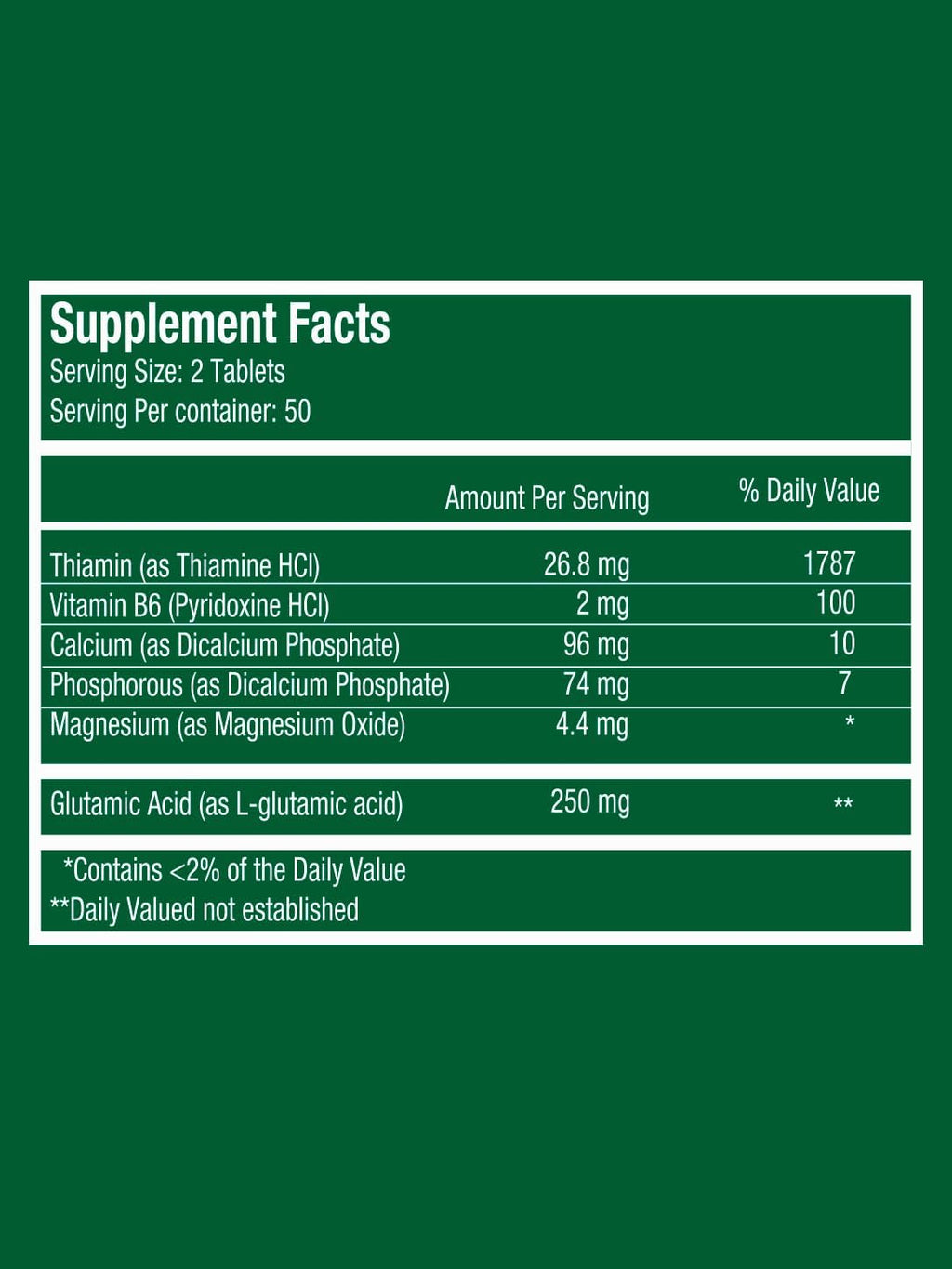 Fitina Suplemento Cerebral con Vitamina B6 y Tiamina | Alta Dosis de Vitaminas B para el Sistema Nervioso, 100 Comprimidos