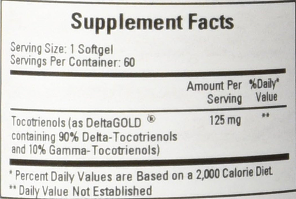 Ecological Formulas - Annatto Tocotrienoles 125 mg 60 cápsulas blandas