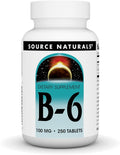 Source Naturals Vitamina B-6 100 mg – 250 Comprimidos