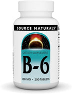 Source Naturals Vitamina B-6 100 mg – 250 Comprimidos