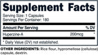 Primaforce Huperzina-A Cápsulas (180 Cápsulas, 200 mcg Por Ración) - Suplemento Nutricional de Huperzina
