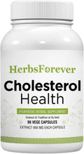 Herbsforever Apoyo para la Salud del Colesterol - Suplemento Ayurvédico para la Salud Cardiovascular con Guggulipid, Arjuna, Canela, Ajo, Cúrcuma - 90 Cápsulas Veganas (800mg)