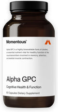 Momentous Alpha GPC - Suplemento para la Salud Cognitiva y Función Muscular - 60 Cápsulas