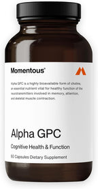 Momentous Alpha GPC - Suplemento para la Salud Cognitiva y Función Muscular - 60 Cápsulas