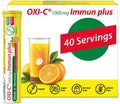 T&D Oxi C 1000 mg Vitamin C - 40 Comprimidos Efervescentes Veganos - Sabor Naranja - Hecho en Alemania