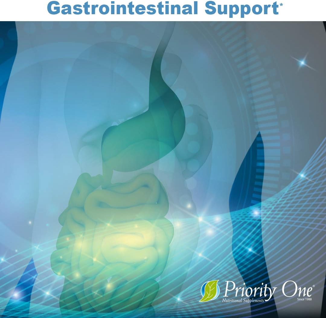 Priority One Vitamins L.G.S. 120 Cápsulas - Permeabilidad Mucosal Saludable.* Soporte Gastrointestinal.*