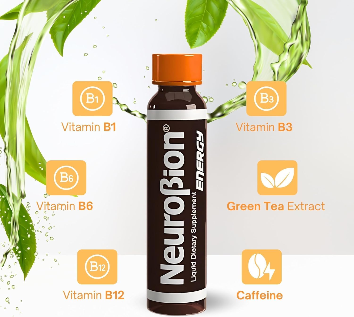 Neurobion Energy Multivitamínico Líquido + Energy Blend, 10 viales x 250 ml
