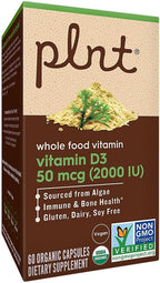 plnt Vitamina D3 50 mcg (2000 UI) – 60 Cápsulas Orgánicas