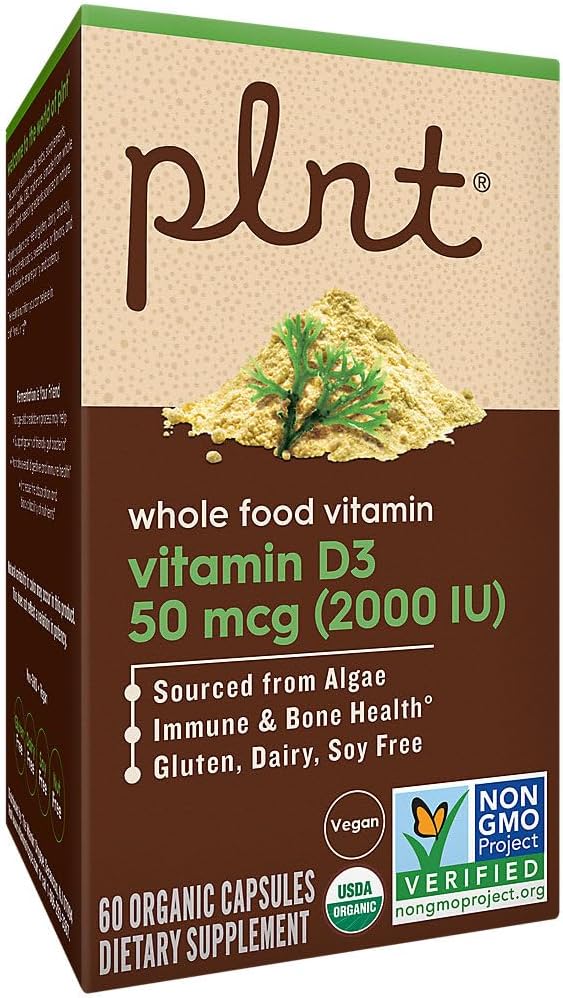 plnt Vitamina D3 50 mcg (2000 UI) – 60 Cápsulas Orgánicas