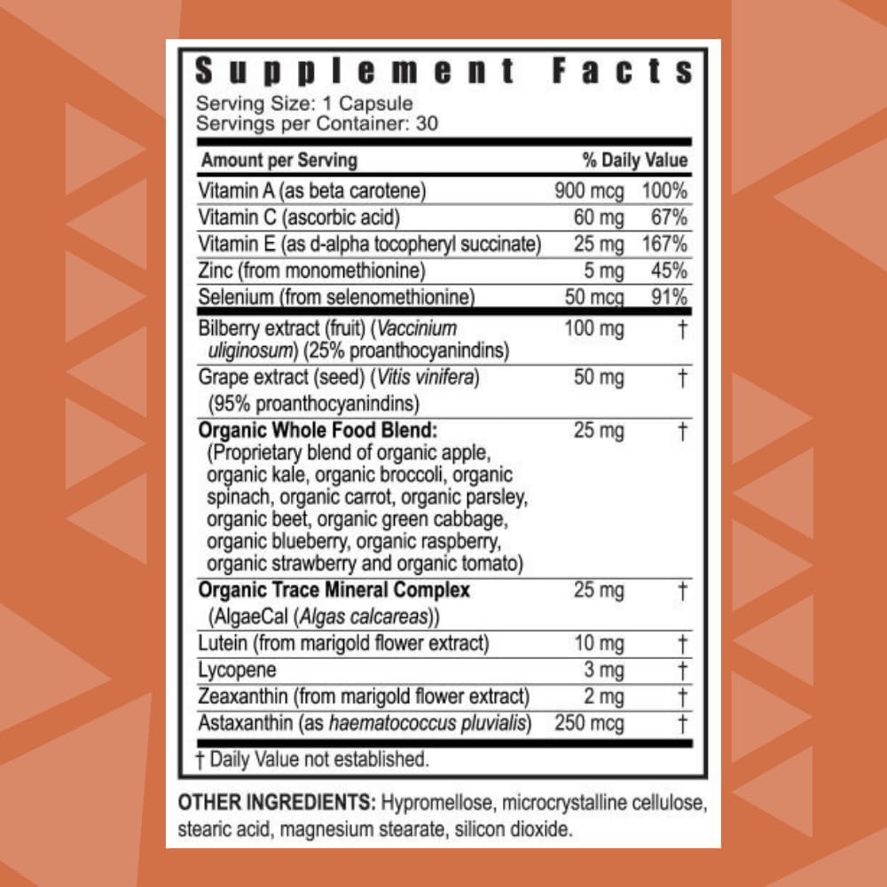 Youngevity Ocutiv - Suplemento vitamínico y mineral para la vista