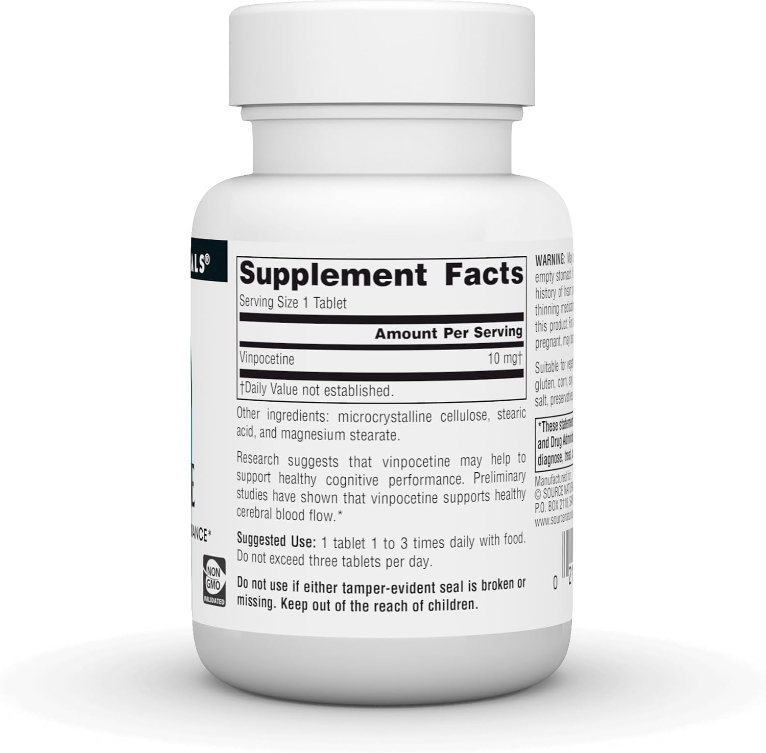 Source Naturals Vinpocetina 10 mg - 120 Comprimidos