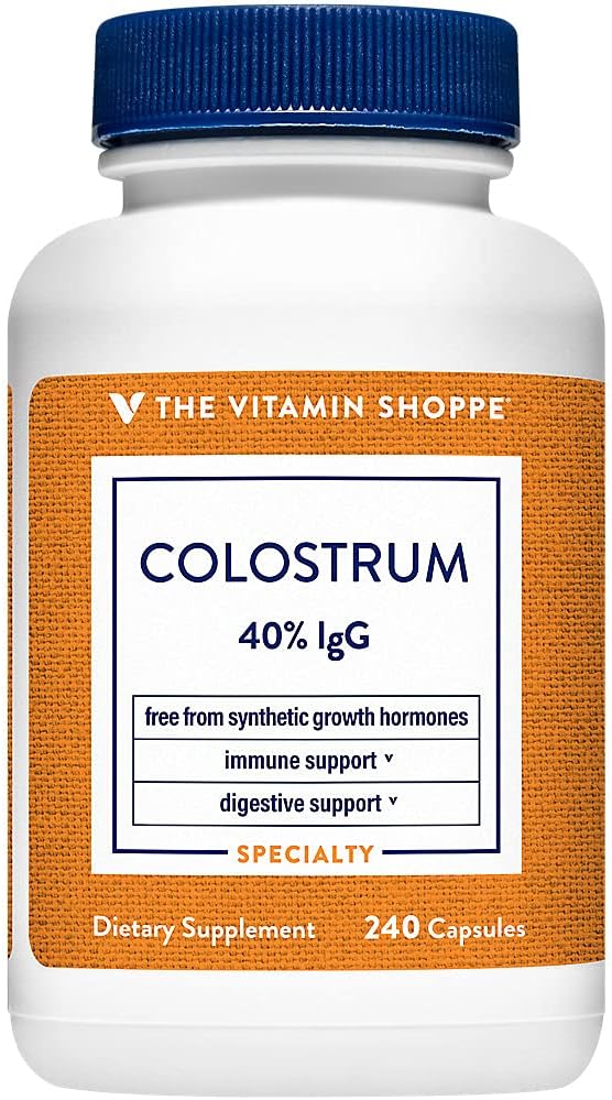 Calostro Bovino 40% IgG de The Vitamin Shoppe - 120 Cápsulas