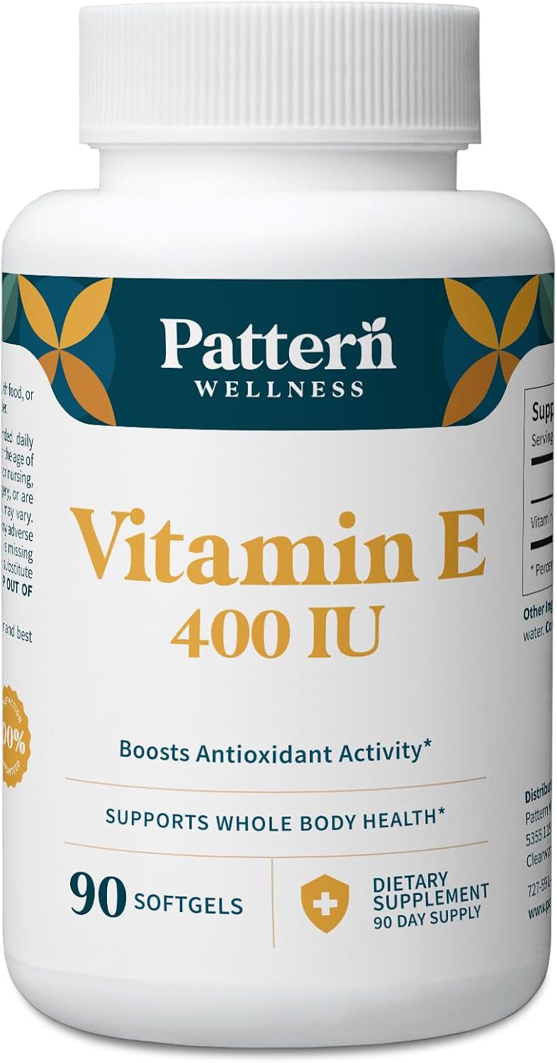 Pattern Wellness Vitamina E 400 UI – 90 Cápsulas Blandas