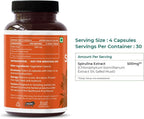 SAPTAMVEDA Cápsulas Naturales de Safed Musli, 500 mg cada una con Extracto, 60 Cápsulas (Paquete de 1)