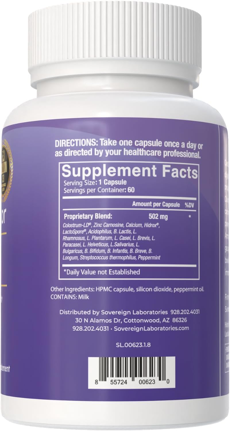 GastroDefense Stomach Armor - Prebiótico y Probiótico con Liposomal Colostrum-LD