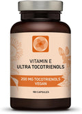 Ultra Tocotrienol 200mg Vitamina E Vegano – Todos los 4 tocotrienoles – Sin Tocoferoles (180 cápsulas)