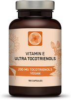 Ultra Tocotrienol 200mg Vitamina E Vegano – Todos los 4 tocotrienoles – Sin Tocoferoles (180 cápsulas)