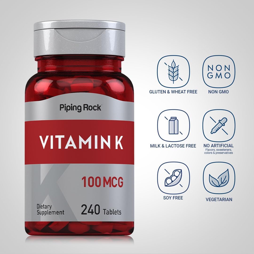 Piping Rock Vitamin K, 100 mcg, 240 Tablets