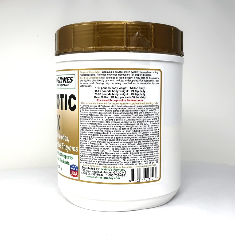 Dogzymes Probiotic Max - Probióticos y Enzimas Digestivas para Perros (900 g)